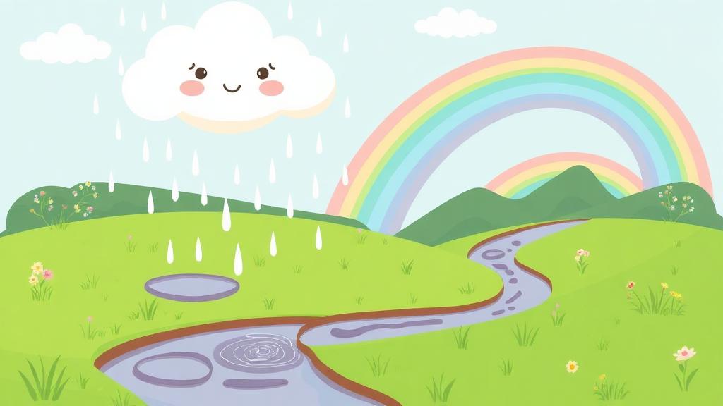 Ilustrácia — Dážď a povodeň
